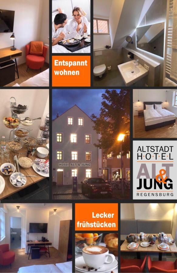 Altstadthotel Alt & Jung Регенсбург Екстериор снимка